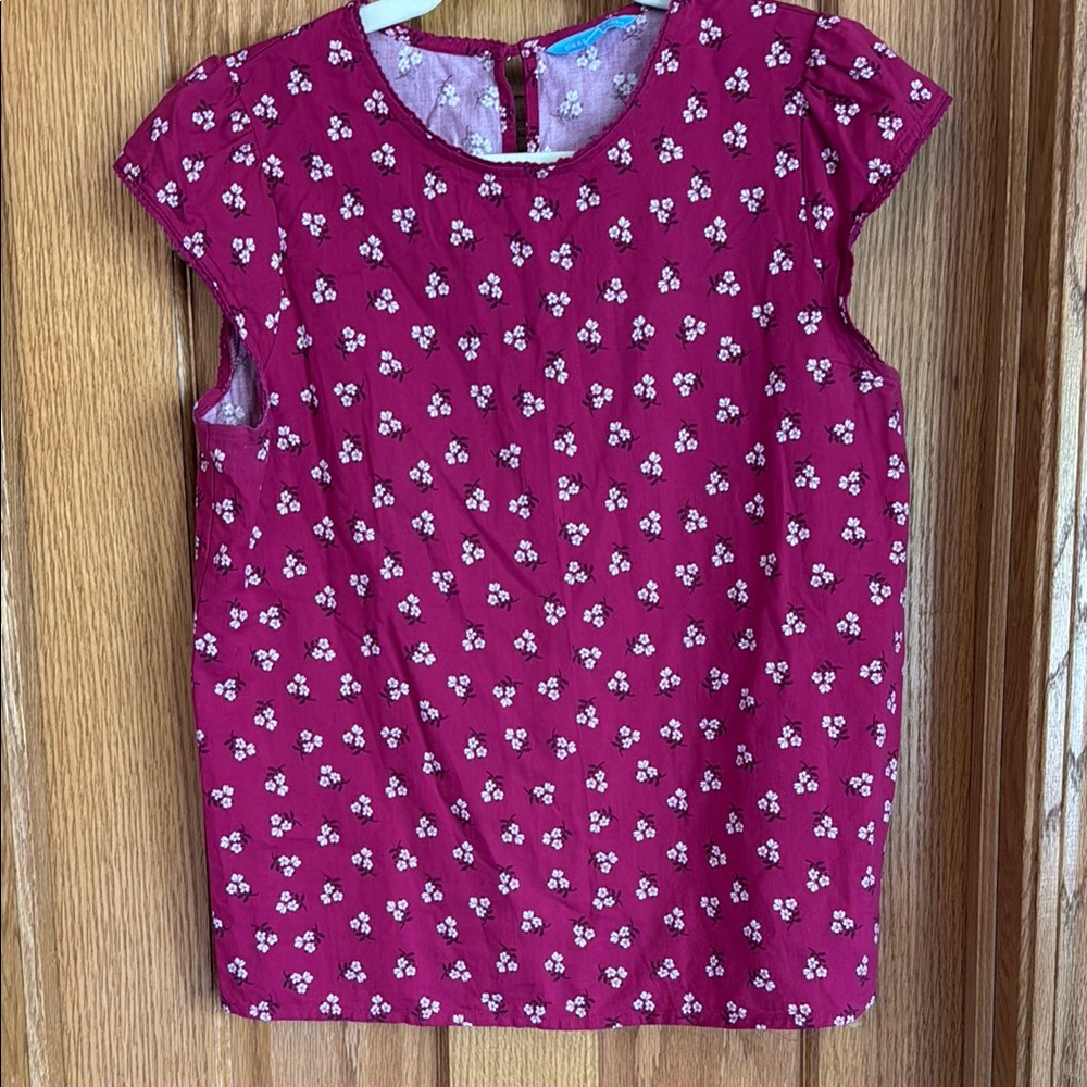 Floral short sleeve top